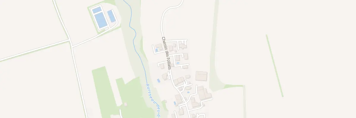 Plan du 268 Che des Folliets à Viry