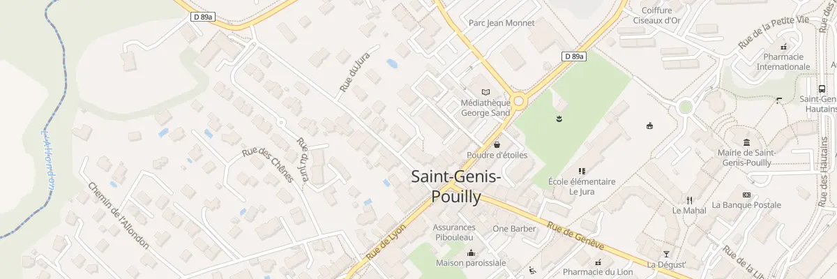 Plan du 2 Rue du Jura à Saint-Genis-Pouilly