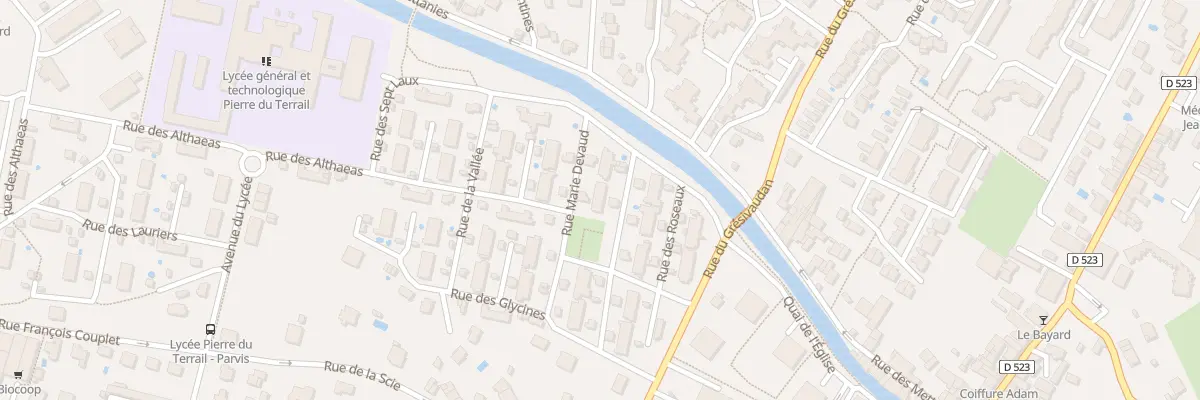 Plan du 102 Rue Marie Devaud à Pontcharra