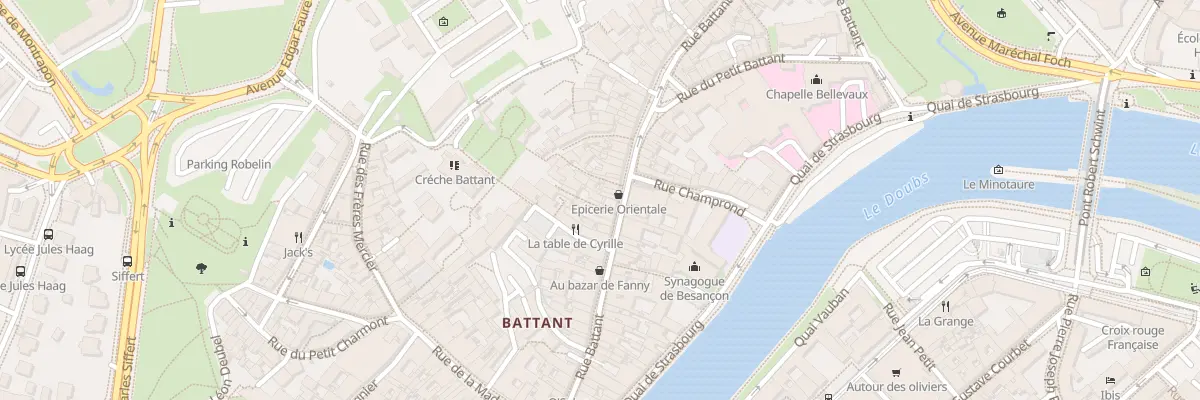 Plan du 47 Rue Battant à Besançon