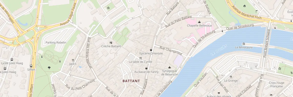 Plan du 51 Rue Battant à Besançon