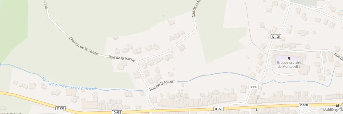 Plan du 228 Rue de la Mèze à Montauville