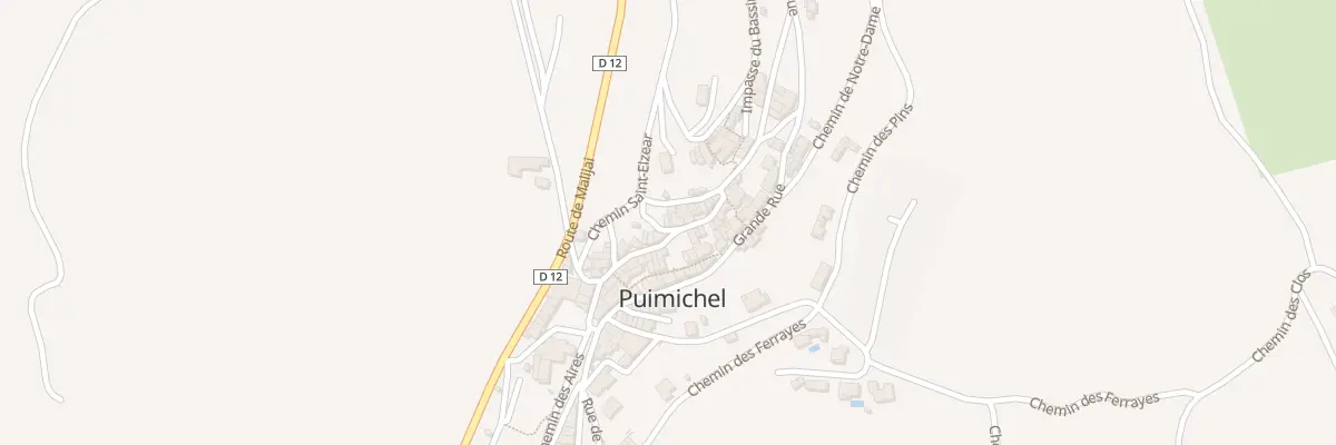 Plan du 1 Rue de l’Auro à Puimichel