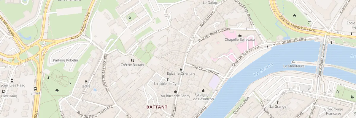 Plan du 57 Rue Battant à Besançon