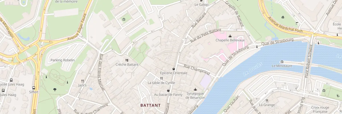 Plan du 59 Rue Battant à Besançon