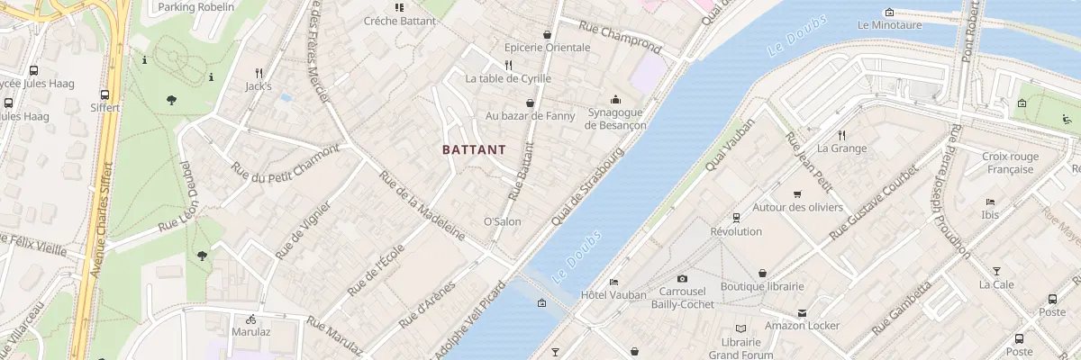 Plan du 14 Rue Battant à Besançon