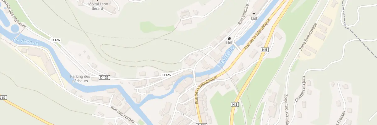 Plan du 1 Rue Voltaire à Hauts de Bienne