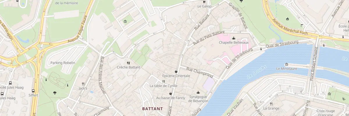 Plan du 63 Rue Battant à Besançon