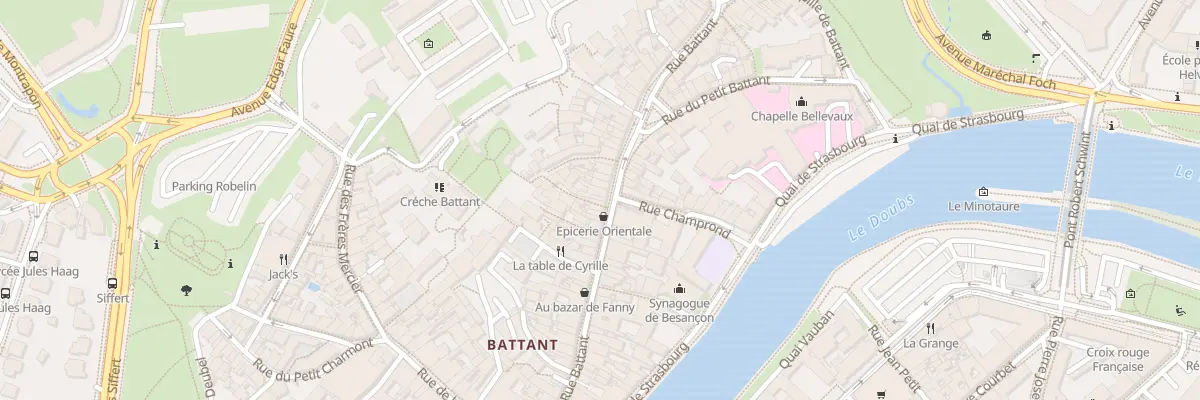 Plan du 53 Rue Battant à Besançon