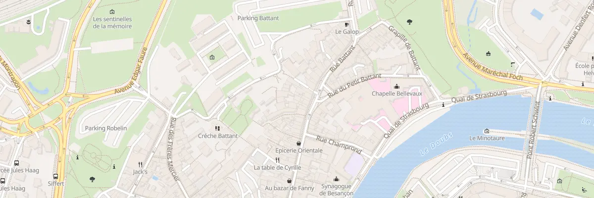 Plan du 71A Rue Battant à Besançon