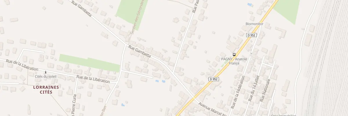 Plan du 8B Rue Gambetta à Pagny-sur-Moselle