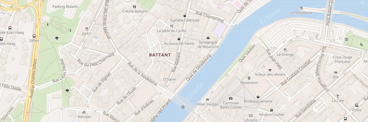 Plan du 18 Rue Battant à Besançon