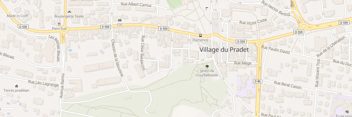 Plan du 3 Rue Victor Courbebaisse au Pradet