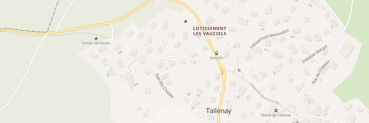 Plan du 43 Lot les Vauciels à Tallenay