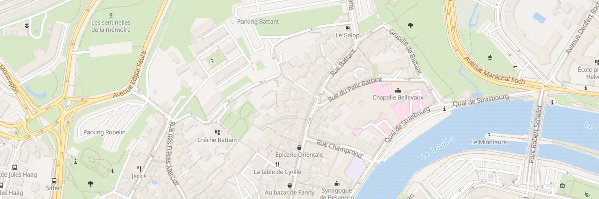Plan du 73 Rue Battant à Besançon
