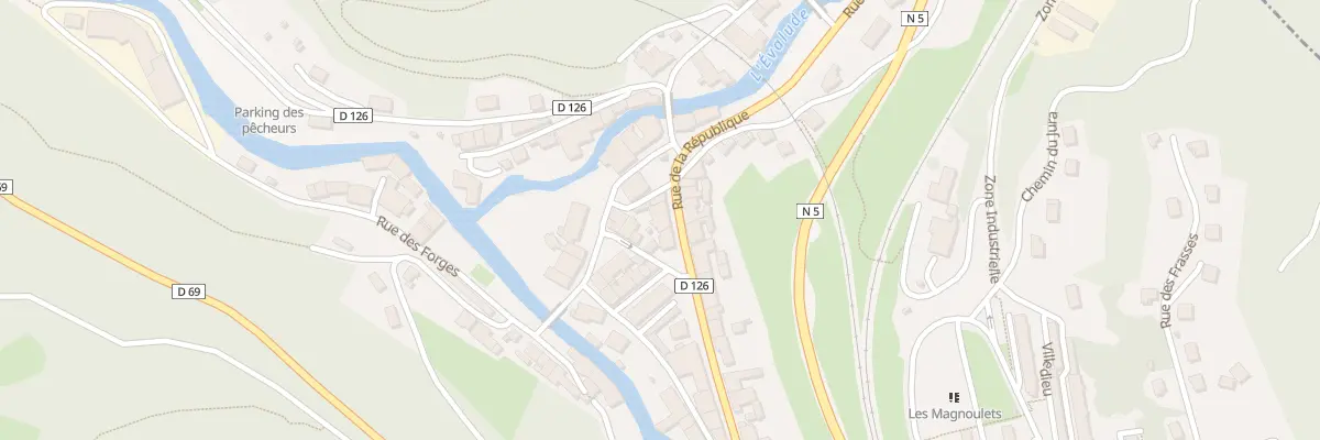 Plan du 6 Rue de la République à Hauts de Bienne