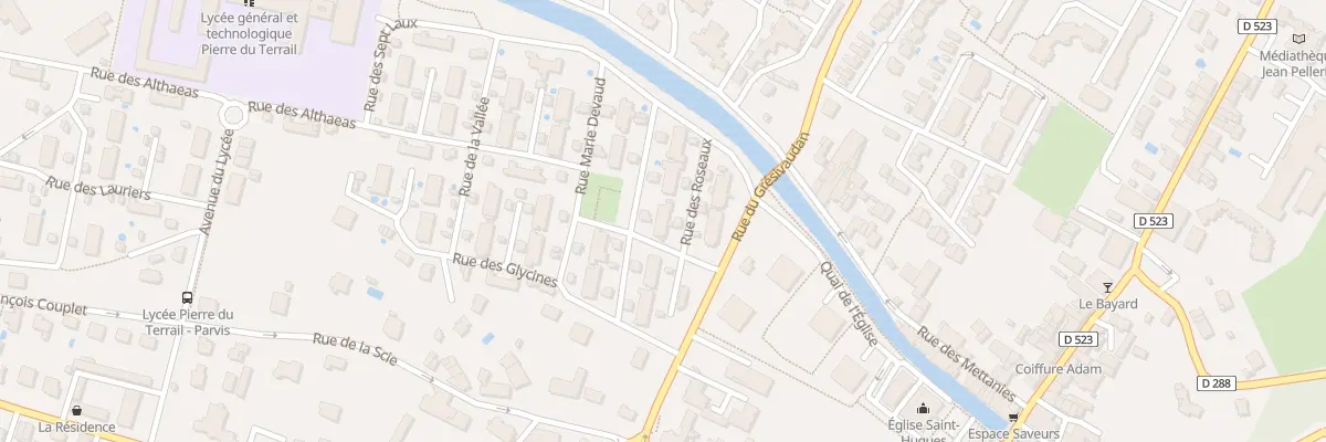 Plan du 75 Rue des Roseaux à Pontcharra