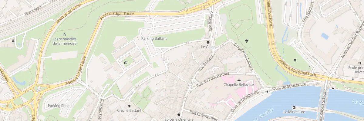 Plan du 87 Rue Battant à Besançon
