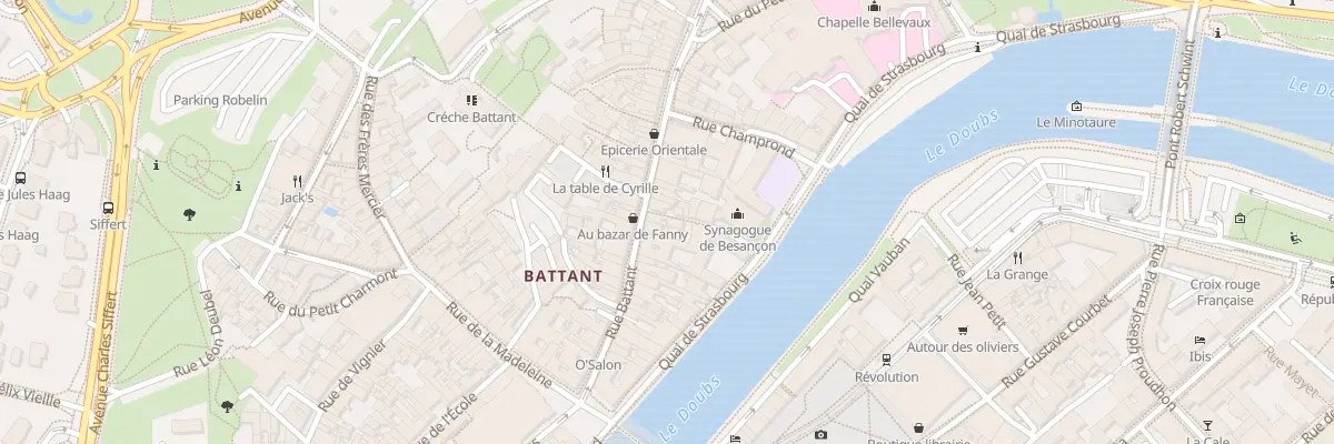 Plan du 30 Rue Battant à Besançon