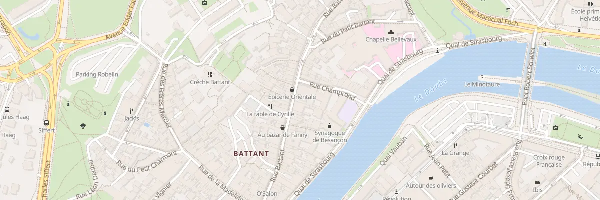 Plan du 46 Rue Battant à Besançon