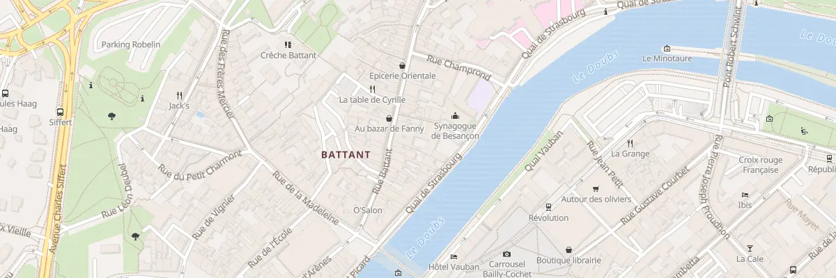 Plan du 26 Rue Battant à Besançon