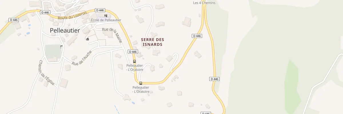 Plan du 308 Rte du Lozeron à Pelleautier
