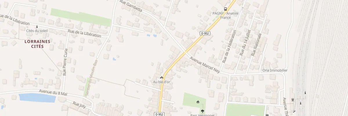 Plan du 45 Rue des Aulnois à Pagny-sur-Moselle