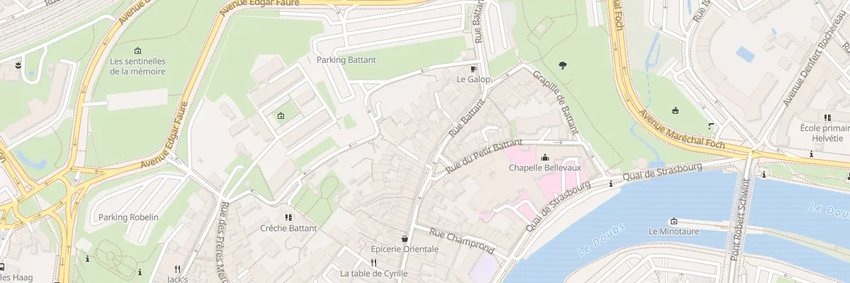 Plan du 85 Rue Battant à Besançon