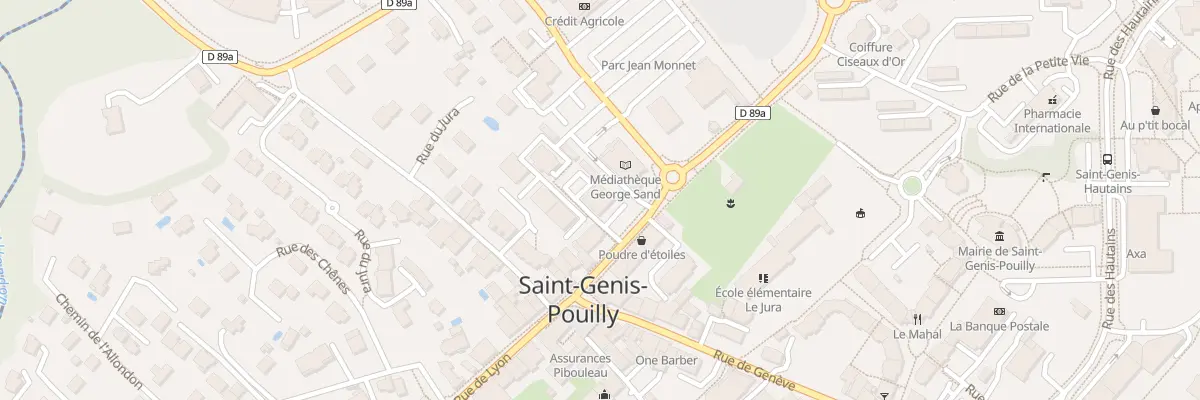Plan du 7 Rue de Gex à Saint-Genis-Pouilly