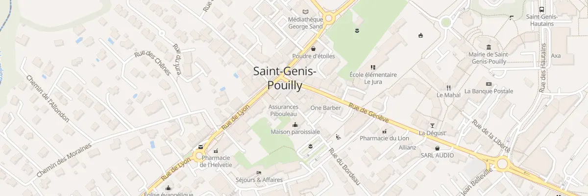 Plan du 1 Pl de la Fontaine à Saint-Genis-Pouilly
