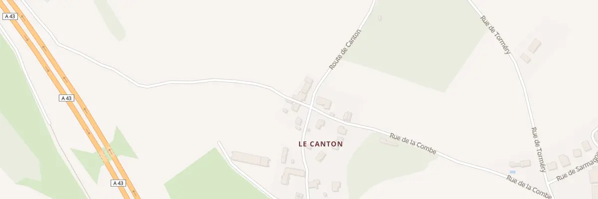 Plan du 319 Rte du Canton à Porte-de-Savoie