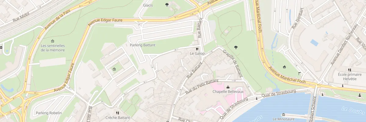 Plan du 97 Rue Battant à Besançon