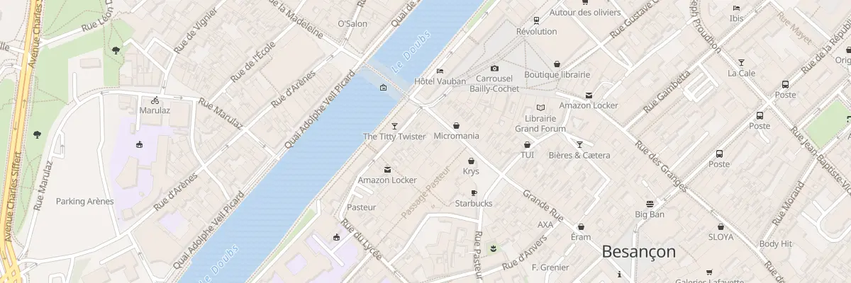 Plan du 6 Gr Grande Rue à Besançon