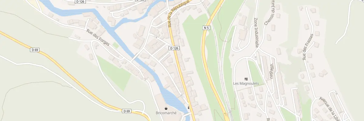 Plan du 15 Rue de la République à Hauts de Bienne