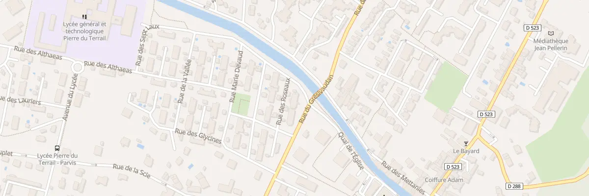 Plan du 18 Rue des Roseaux à Pontcharra