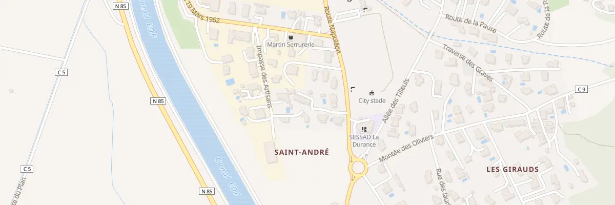 Plan du 7243 Saint Andre à L’Escale