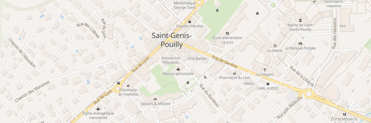 Plan du 1 Rue du Bordeau à Saint-Genis-Pouilly