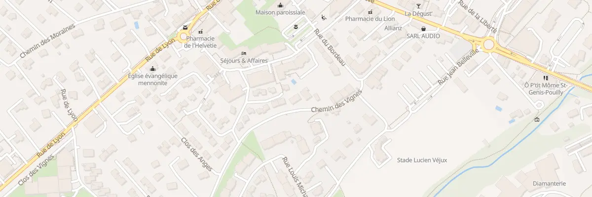 Plan du 12 Che des Vignes à Saint-Genis-Pouilly