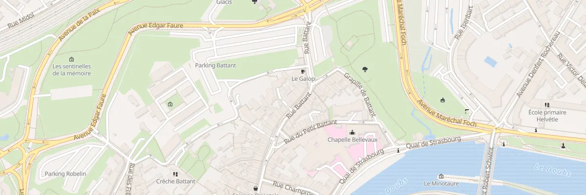Plan du 99 Rue Battant à Besançon