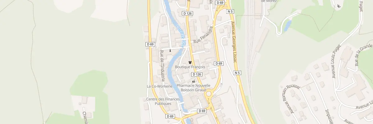 Plan du 100 Rue de la République à Hauts de Bienne