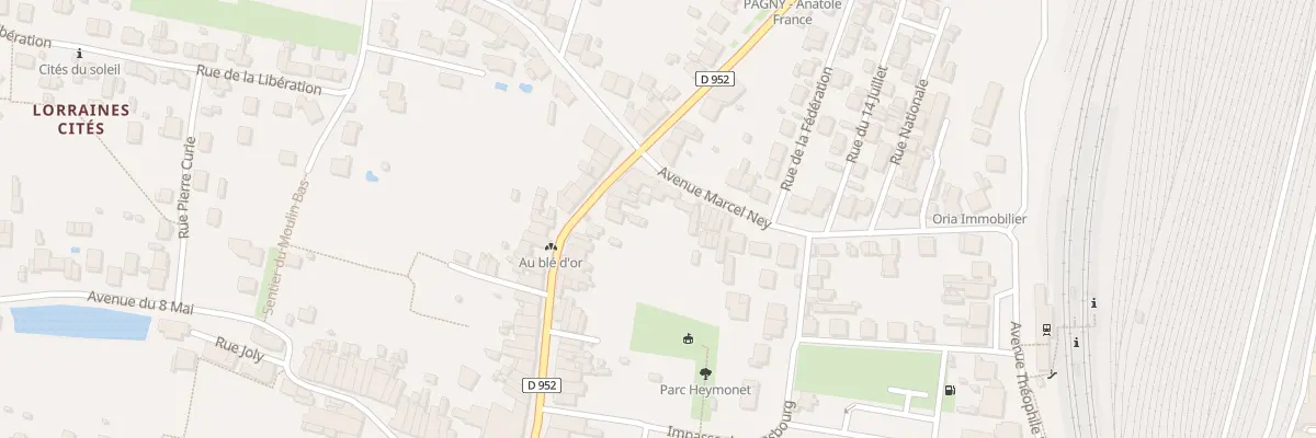 Plan du 56 Rue des Aulnois à Pagny-sur-Moselle