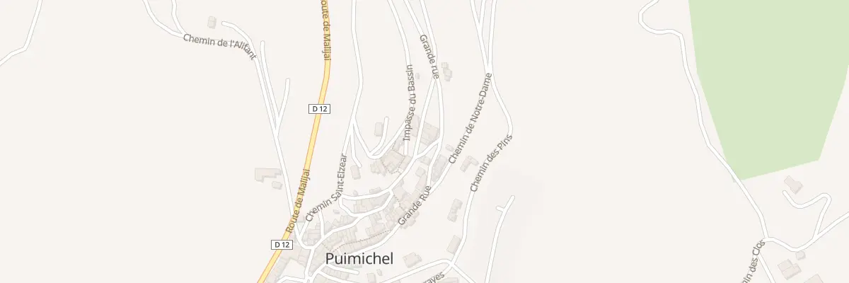 Plan du 7012 Le Village à Puimichel