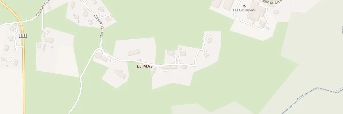 Plan du 600 Che du Mas à Héry-sur-Alby