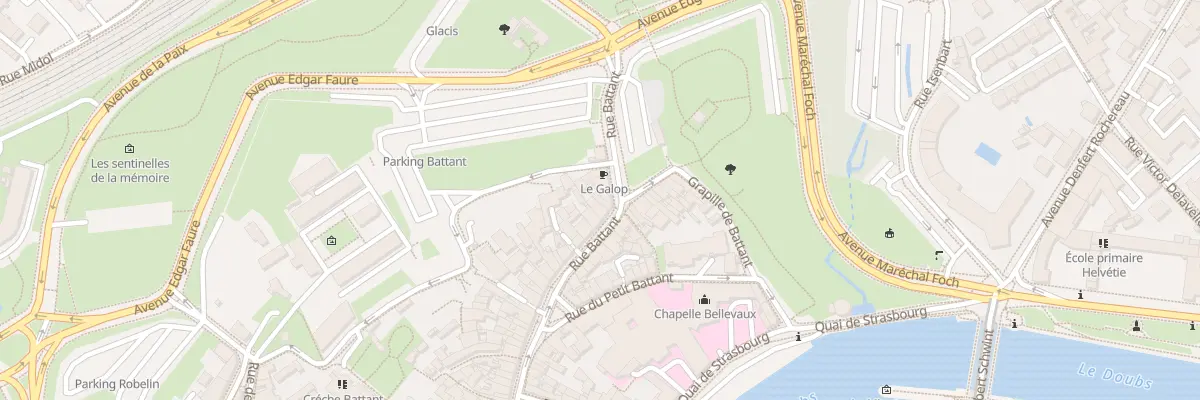Plan du 109 Rue Battant à Besançon