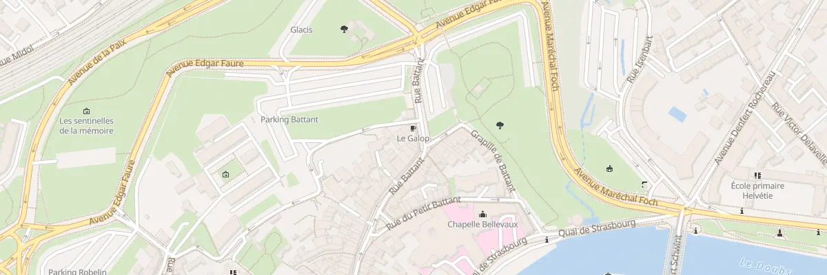 Plan du 111 Rue Battant à Besançon