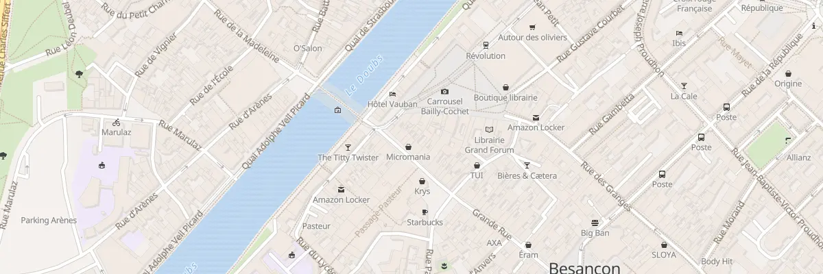 Plan du 7 Grande-Rue à Besançon
