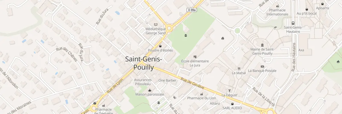 Plan du 8B Rue de Gex à Saint-Genis-Pouilly