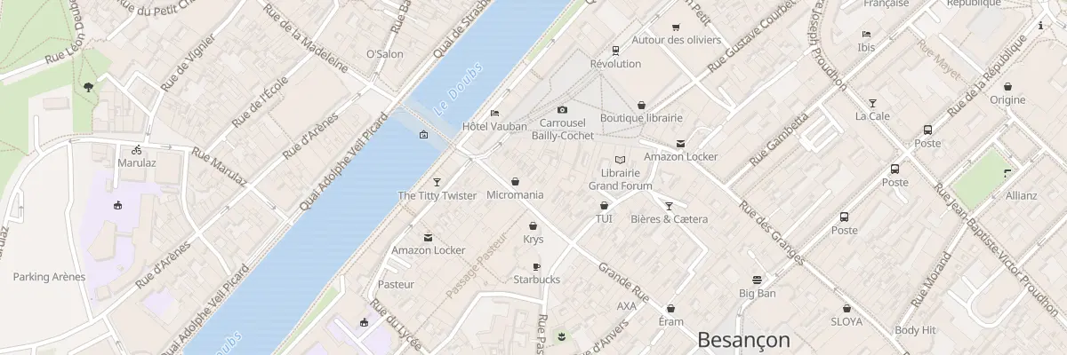 Plan du 11 Gr Grande Rue à Besançon