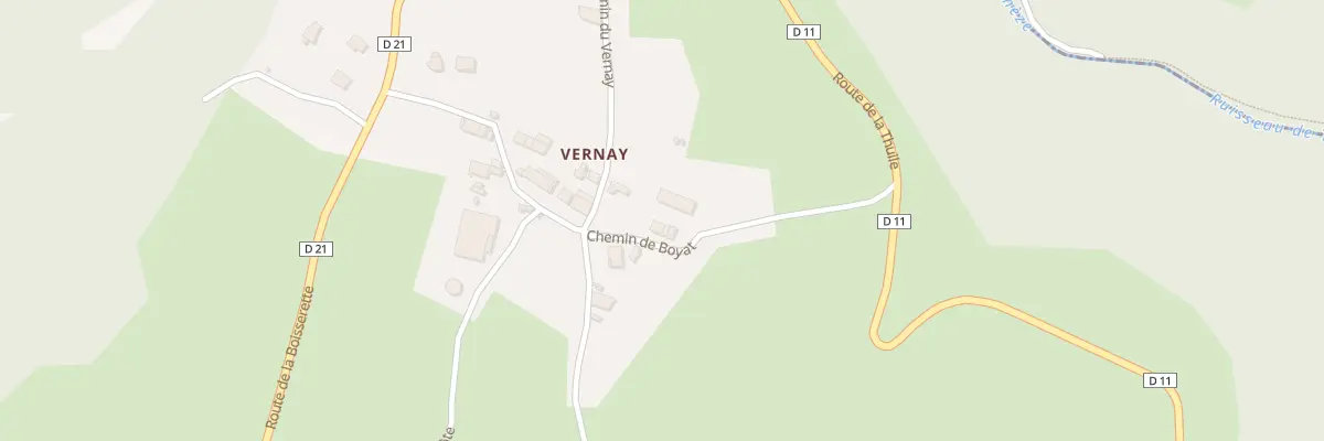 Plan du 5024 Au Vernay à Curienne
