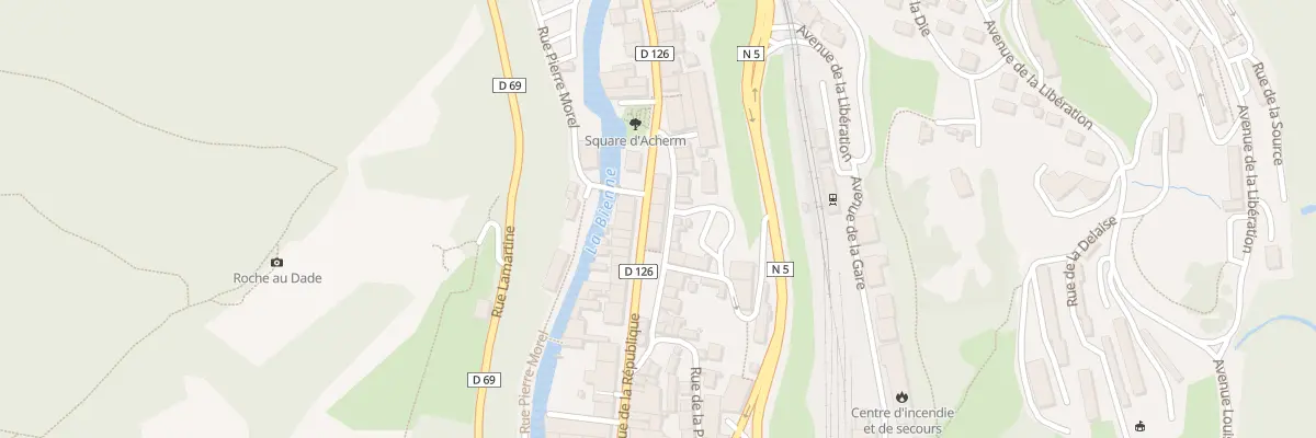 Plan du 55 Rue de la République à Hauts de Bienne